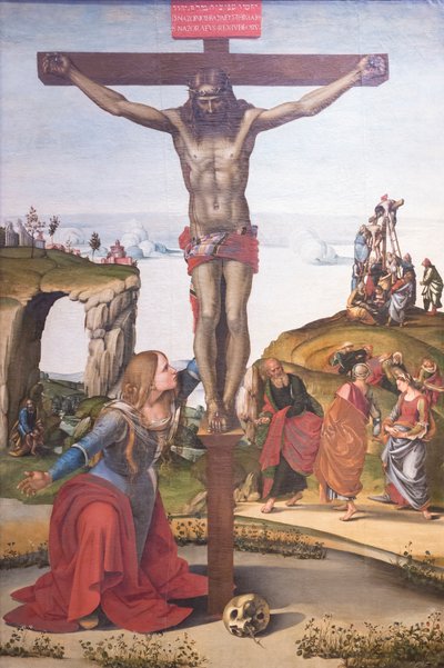 Korsfæstelse med Maria Magdalena af Luca Signorelli