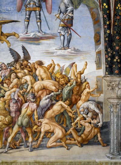 Damned in hell, fra Last Judgment fresko-cyklus af Luca Signorelli