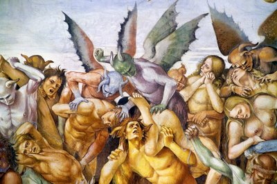 Damned in hell, fra Last Judgment fresko-cyklus af Luca Signorelli
