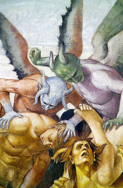 Damned in hell, fra Last Judgment fresco-cyklus af Luca Signorelli