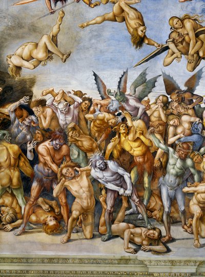 Damned in hell, fra Last Judgment fresko-cyklus af Luca Signorelli