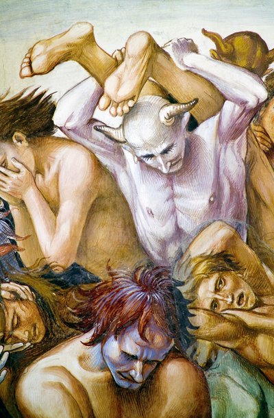 Damned in hell, fra Last Judgment fresko-cyklus af Luca Signorelli