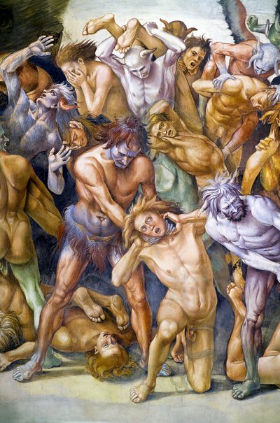 Damned in hell, fra Last Judgment fresko-cyklus af Luca Signorelli