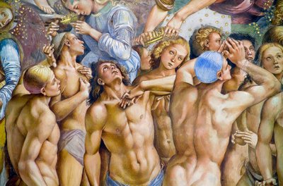 Udvalgte, fra Last Judgment fresko-cyklus af Luca Signorelli