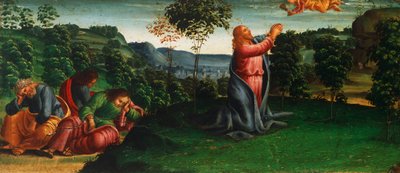 Stories of Christ: Christ in Garden of Getsemane af Luca Signorelli (cirka 1445-1523) af Luca Signorelli