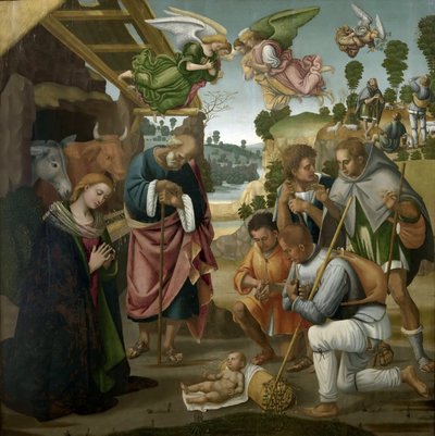 Hyrdernes tilbedelse, 1522. af Luca Signorelli