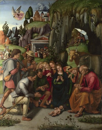 Hyrdernes tilbedelse, ca. 1496 af Luca Signorelli
