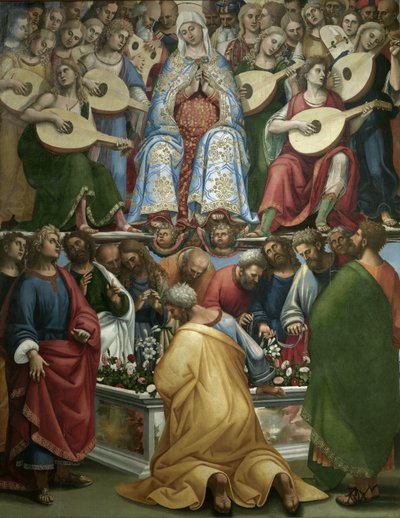 Den hellige jomfru Marias himmelfart, 1519-1520. af Luca Signorelli