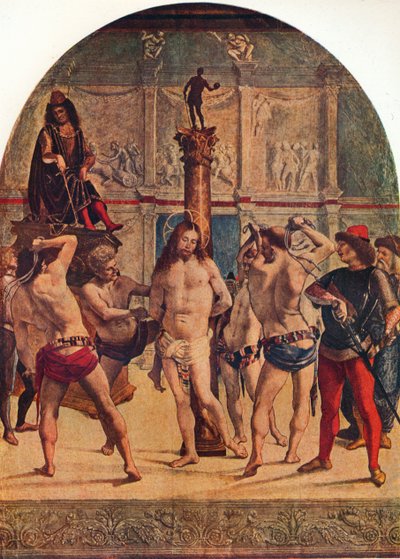 The flagellation of Christ, 1482-1485, 1930. af Luca Signorelli