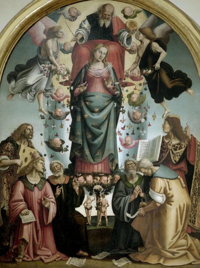 Jomfruens ubesmittede undfangelse, ca. 1523. af Luca Signorelli