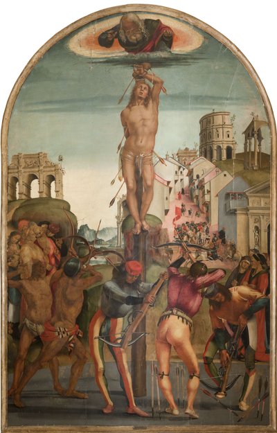 Sankt Sebastians martyrium, ca 1498. af Luca Signorelli