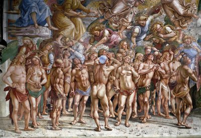 Den sidste dom: de valgte. Detalje (fresko af Luca Signorelli
