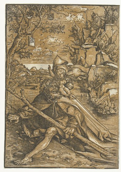 Sankt Christopher med Kristusbarnet af Lucas Cranach