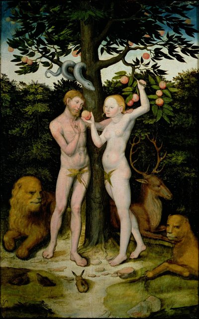 Adam og Eva af Lucas Cranach the Elder