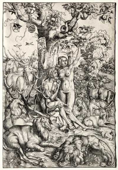 Adam og Eva i paradis af Lucas Cranach