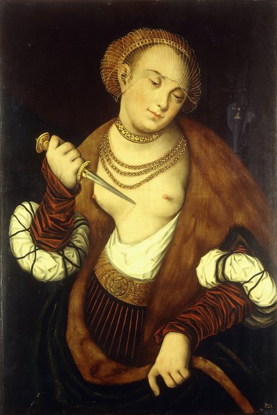 Lucretia, 1548 af Lucas Cranach