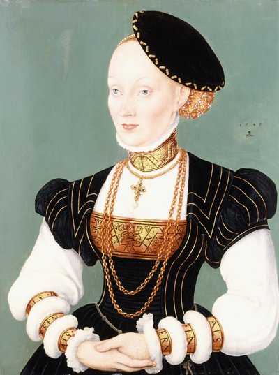 Portræt af Anne af Danmark af Lucas Cranach
