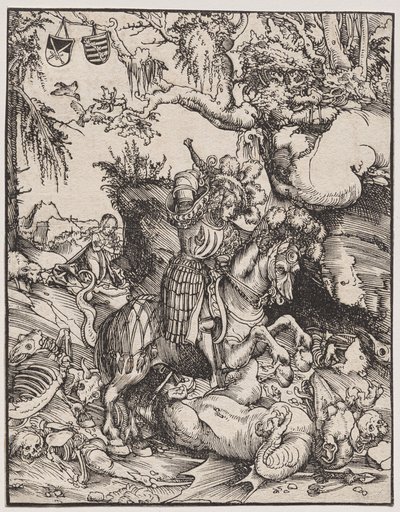 Sankt Georg dræber dragen af Lucas Cranach
