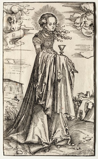 St. Barbara af Lucas Cranach