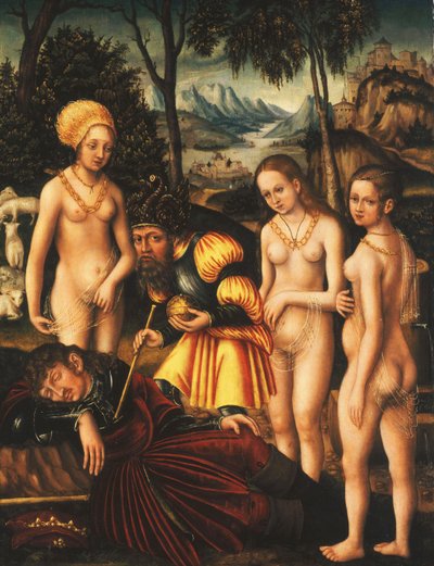The Judgment of Paris, c.1507 af Lucas Cranach