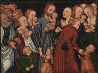 Kristus velsigner børnene af Lucas Cranach d.Æ.