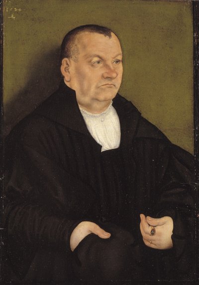 Portræt af en mand af Lucas Cranach d.Æ.