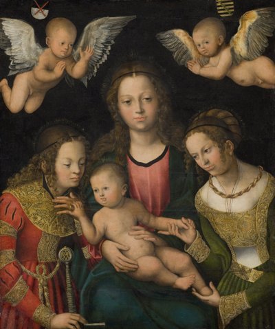 Jomfru og barn med de hellige Catherine og Barbara af Lucas Cranach d.Æ.