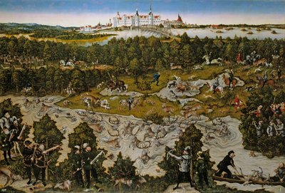 En hjortejagt af Lucas Cranach the Elder