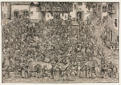 En turnering, 1506. af Lucas Cranach the Elder
