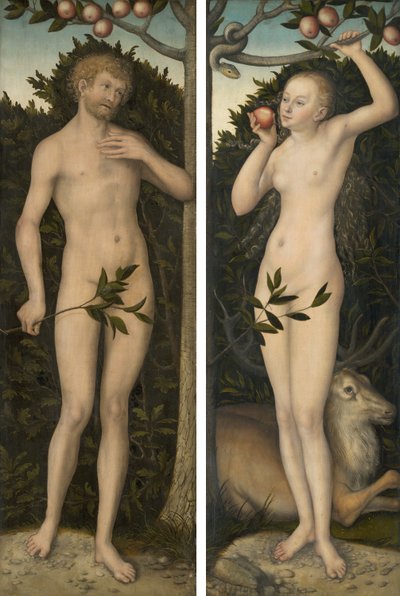 Adam og Eva af Lucas Cranach the Elder