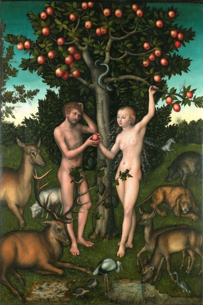 Adam og Eva af Lucas Cranach the Elder