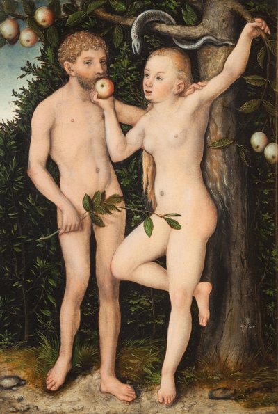 Adam og Eva af Lucas Cranach the Elder