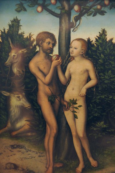 Adam og Eva af Lucas Cranach the Elder