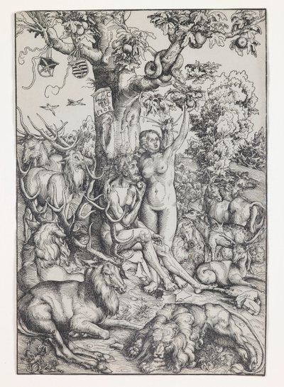 Adam og Eva i paradis af Lucas Cranach the Elder