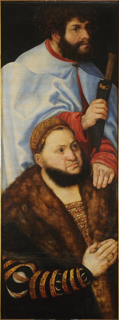 Jomfruens altertavle, eller den såkaldte fyrstealtertavle [venstre fløj] af Lucas Cranach the Elder