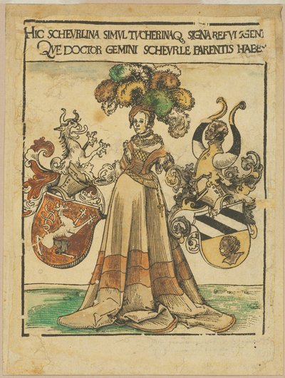 Bogplade af Scheurl og Tucher af Lucas Cranach the Elder