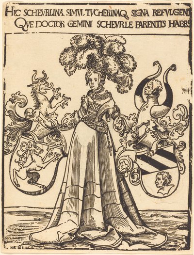 Bogplade af Scheurl og Tucher af Lucas Cranach the Elder