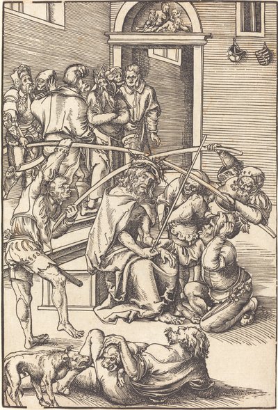 Kristus kronet med torne af Lucas Cranach the Elder