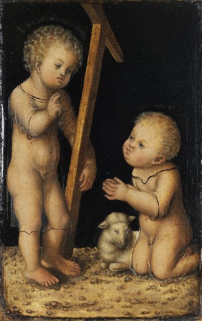 Kristus og Johannes Døberen som børn af Lucas Cranach the Elder