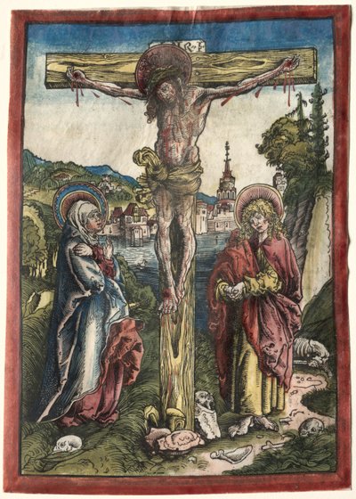 Kristus på korset mellem jomfruen og Johannes, 1503. af Lucas Cranach the Elder