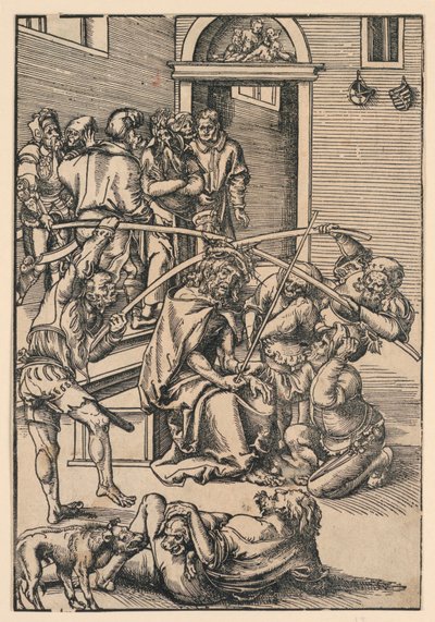 Crowning of Thorns, illustration fra "The Passion" af Lucas Cranach the Elder