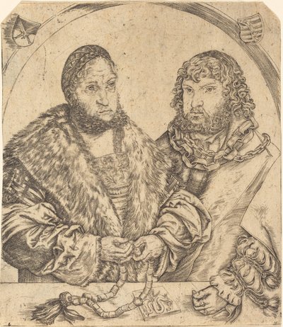 Frederik den Vise og Johannes Konstant af Sachsen af Lucas Cranach the Elder