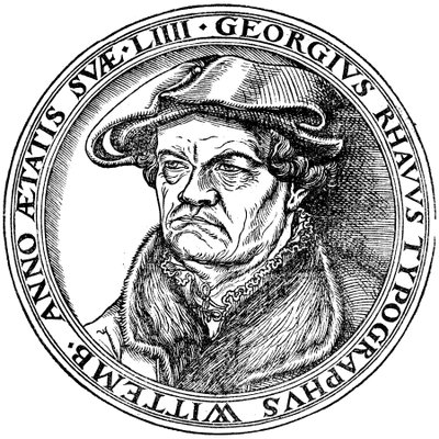 Georg Rhau (1488-1548) af Lucas Cranach the Elder