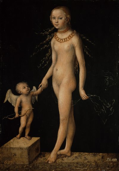 Tysk: Venus und Amor Venus og Amor af Lucas Cranach the Elder
