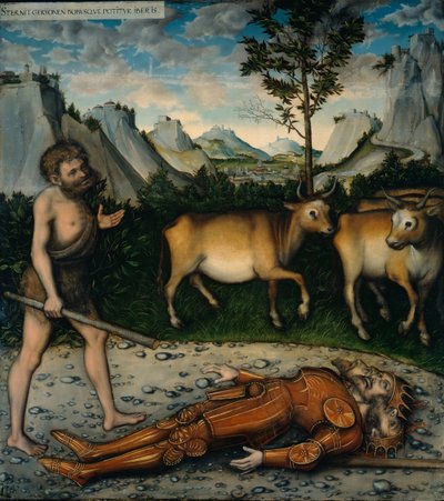 Hercules and the Cattle of Geryones fra The Labours of Hercules af Lucas Cranach the Elder