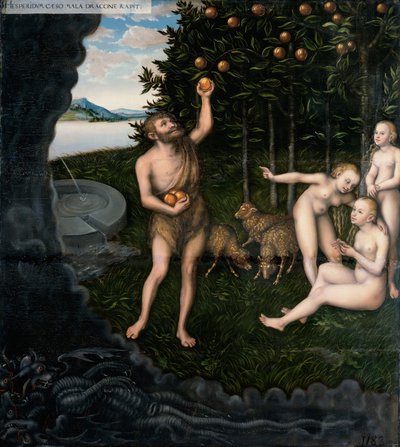 Hercules stjæler æblerne fra Hesperides fra Hercules