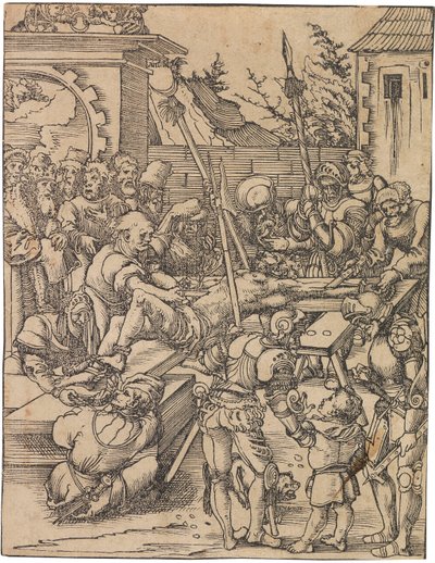 Saint Bartholomews martyrium. Fra serien Martyrdom of the Tolv Apostles, ca. 1520. af Lucas Cranach the Elder