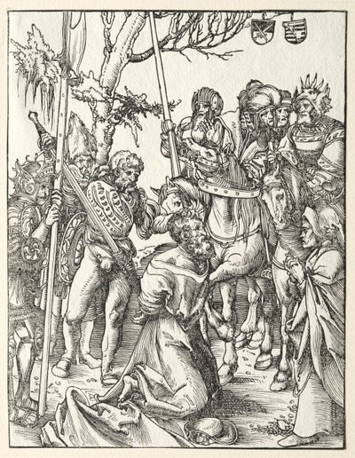 Sankt Jakob den Stores martyrium. af Lucas Cranach the Elder