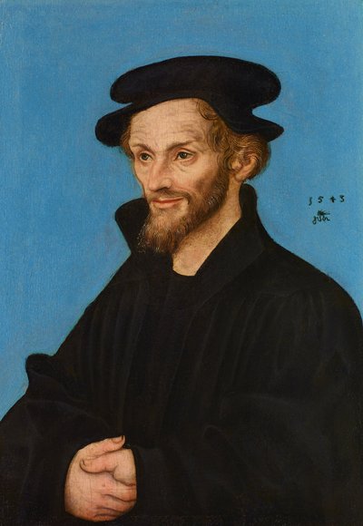 Portræt af Philipp Melanchthon af Lucas Cranach the Elder
