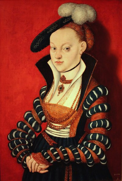 Portræt af Christiane von Eulenau af Lucas Cranach the Elder